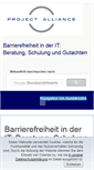Mobile Screenshot of projectalliance.de