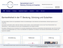 Tablet Screenshot of projectalliance.de